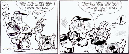 Comic im Stadionheft