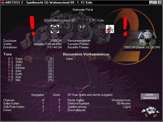 [Anstoss 2 - Screenshot]