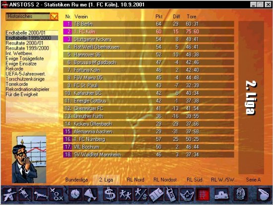 [Anstoss 2 - Screenshot]