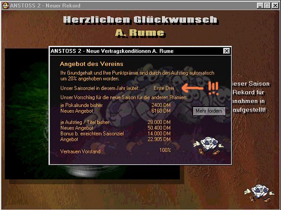 [Anstoss 2 - Screenshot]