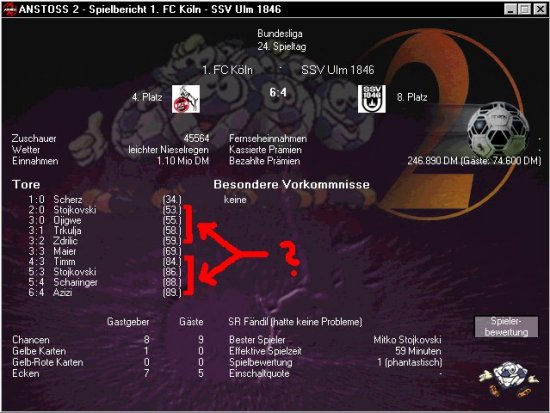 [Anstoss 2 - Screenshot]