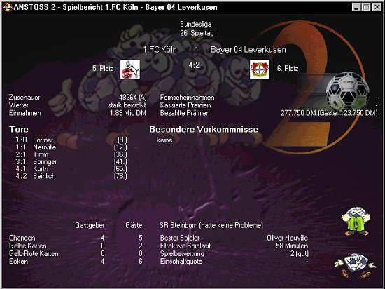 [Anstoss 2 - Screenshot]