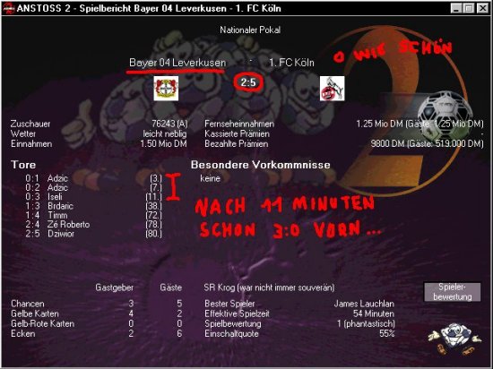 [Anstoss 2 - Screenshot]