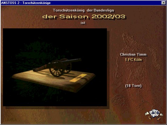 [Anstoss 2 - Screenshot]