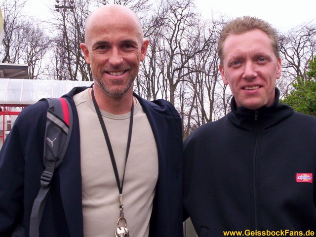 Alexander Freyer mit Karsten Baumann