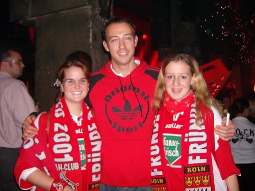 Nicole und Ramona mit Carsten Cullmann