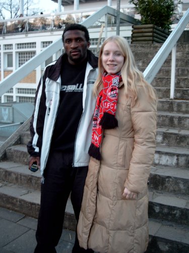 Tanja mit Francis Kioyo